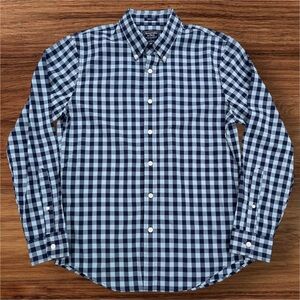 Abercrombie & Fitch Men’s Medium Blue/Teal Checkered Button Down. Super Slim
